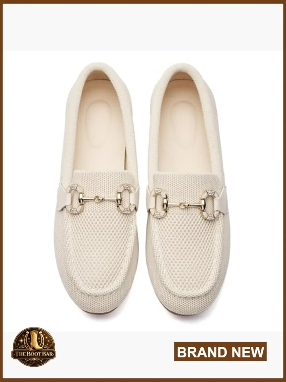 Women's Knit Slip-On Loafers with Memory Foam Arch Support & Breathable Mesh